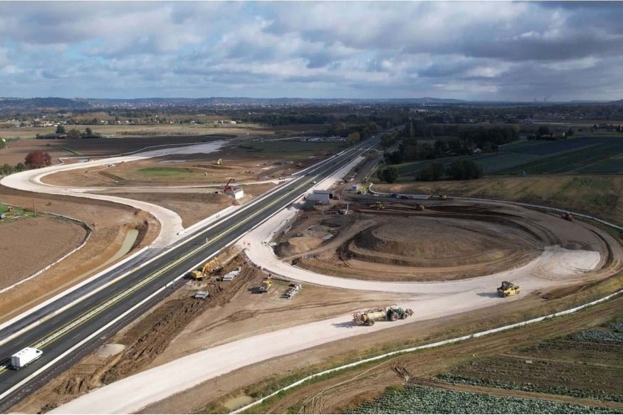 A62 - l'échangeur d’Agen-Ouest se dévoile  Point d’étape et nouvelles conditions de circulation en 2022